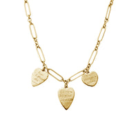 Gold Build Your Own Heart Token Necklace