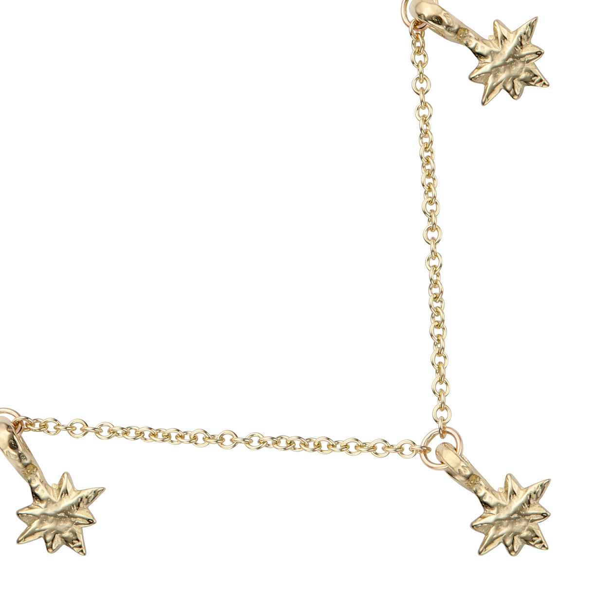 Gold Trio Baby North Star Necklace