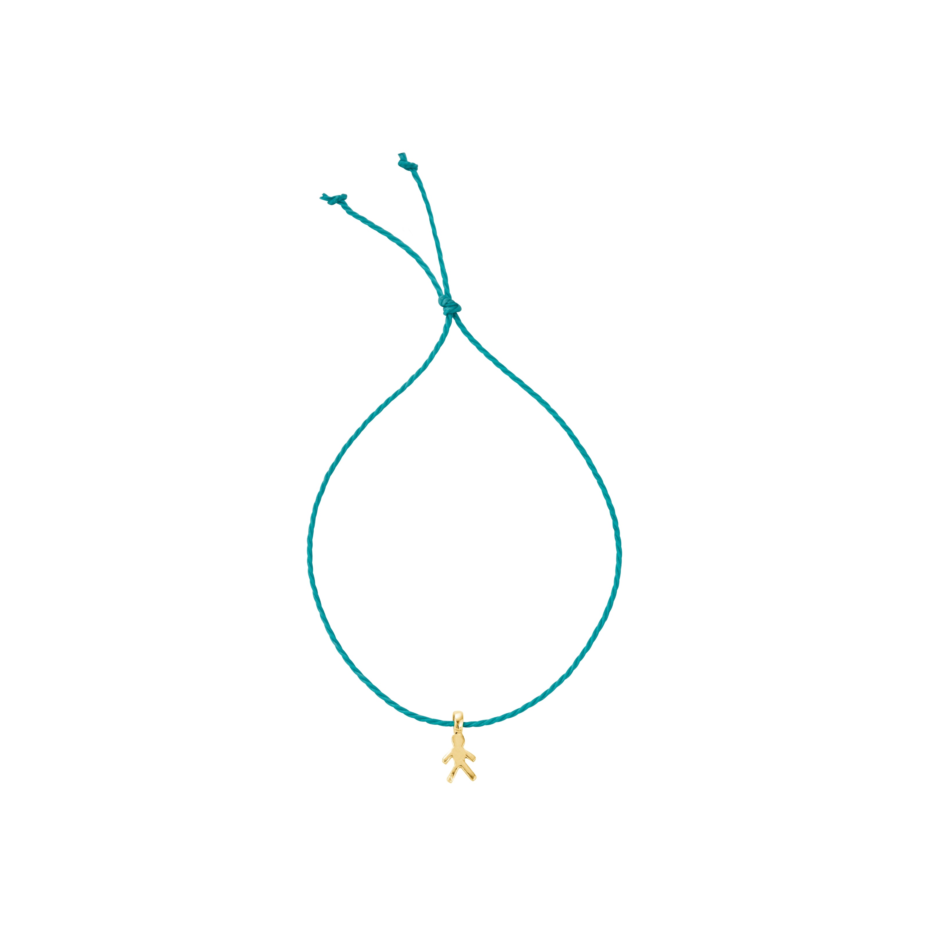 Gold Little Boy Cord Bracelet