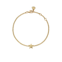 Gold Wishing Star Chain Bracelet