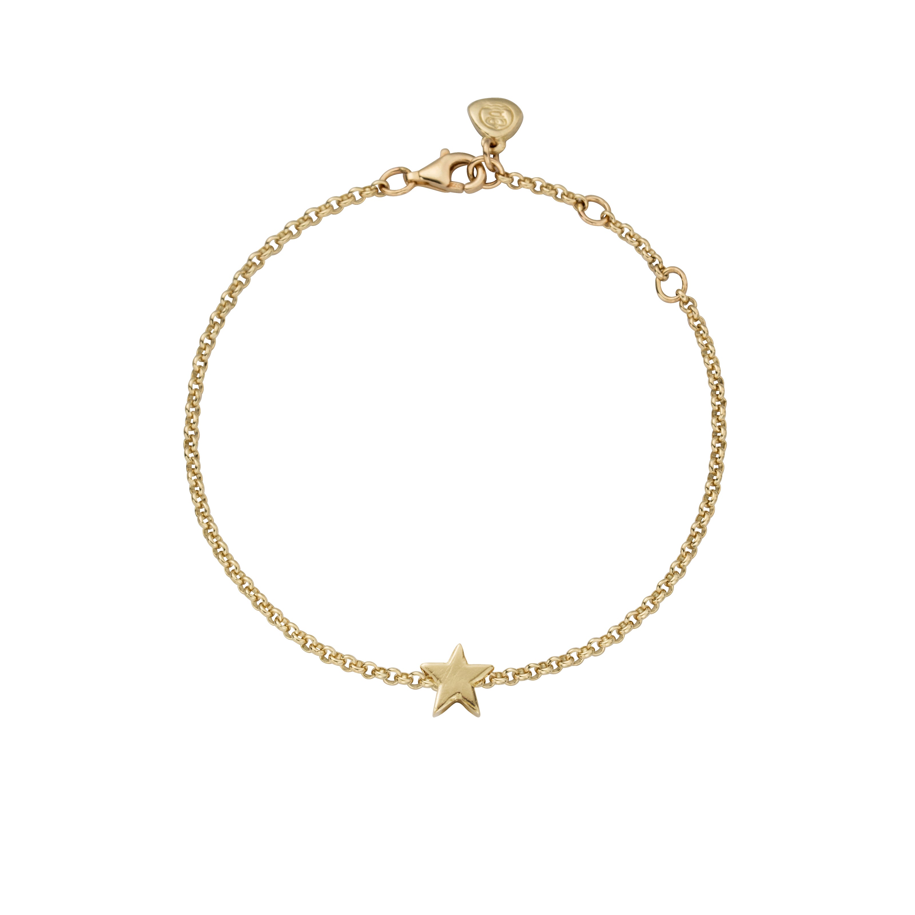 Gold Wishing Star Chain Bracelet