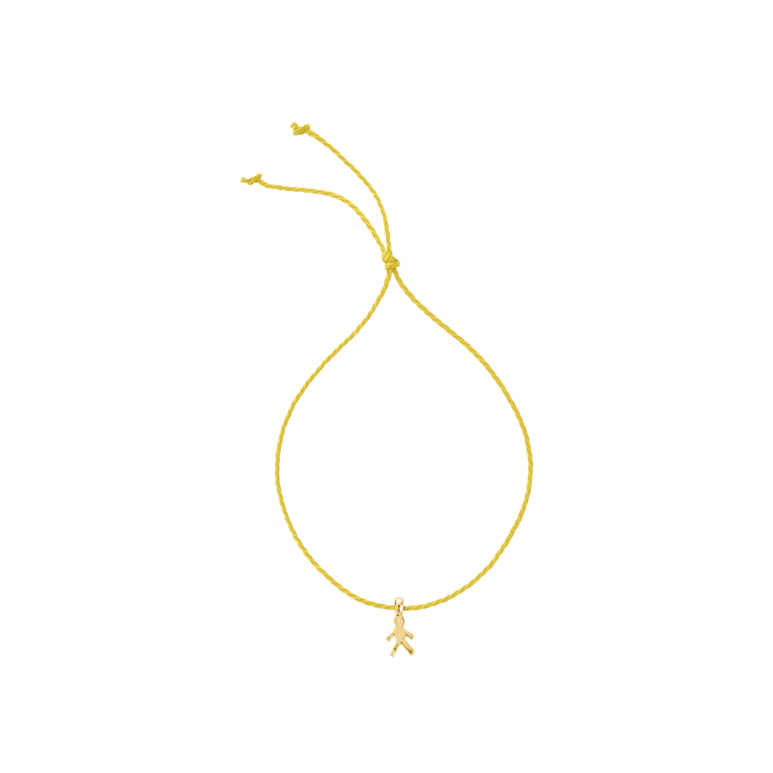 Gold Little Boy Cord Bracelet
