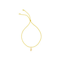 Gold Little Girl Cord Bracelet