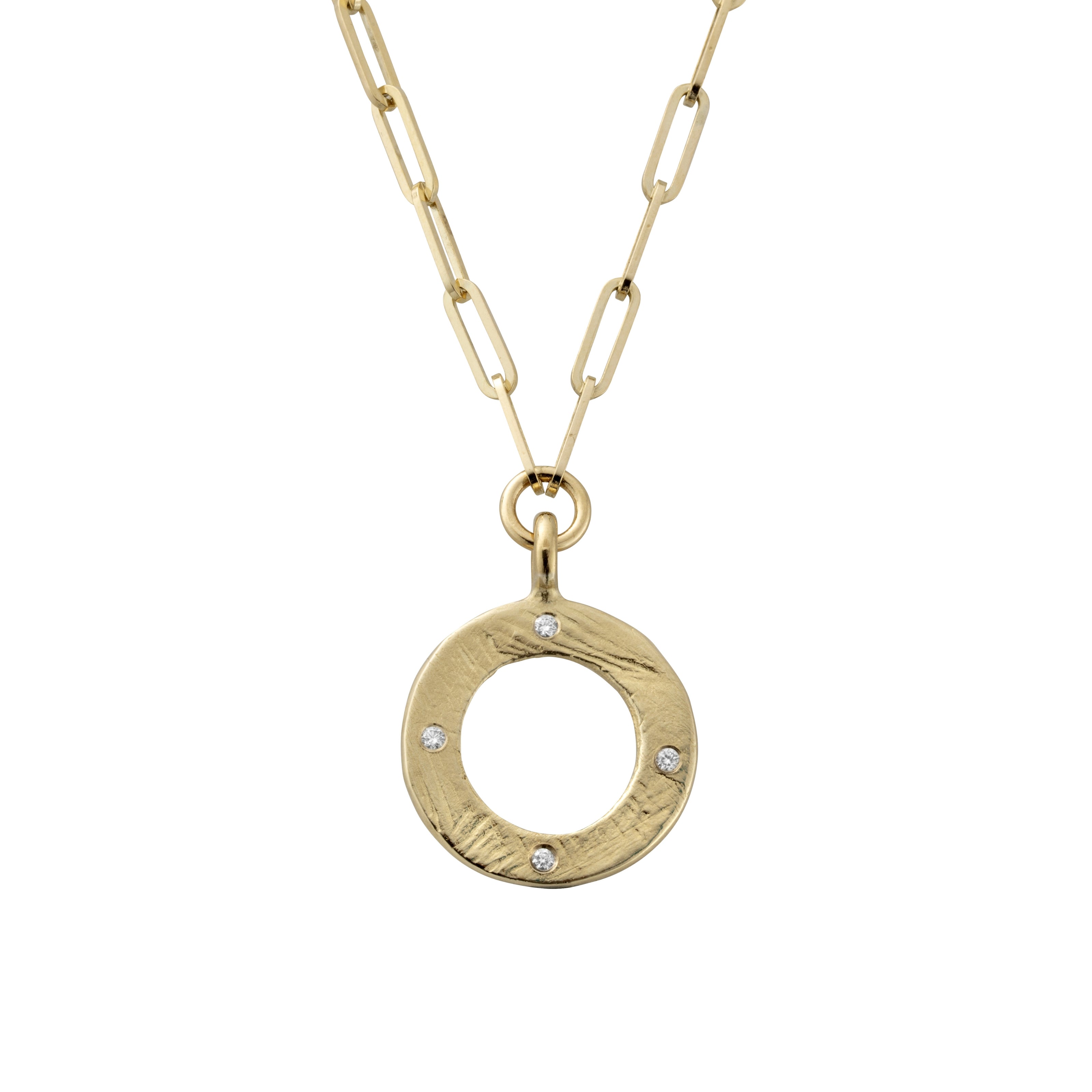 Gold 4 Diamond Luxury Forever Trace Chain Necklace