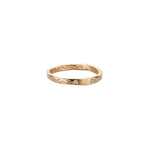 Gold 5 Diamond Mini Posey Ring