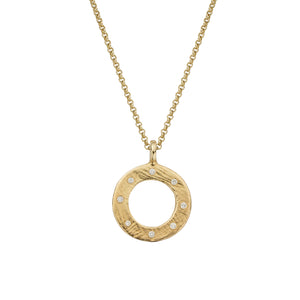 Gold 8 Diamond Luxury Forever Necklace