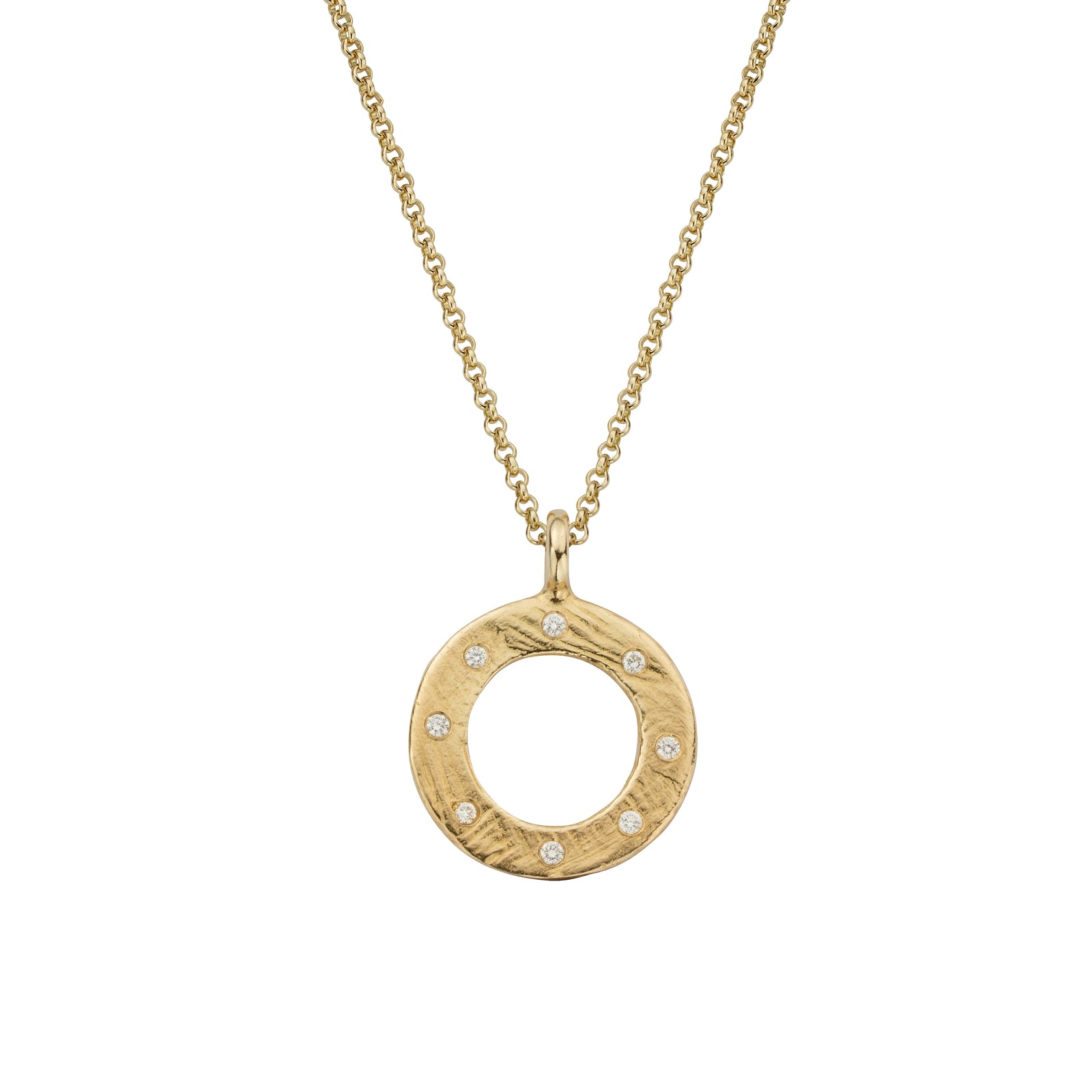 Gold 8 Diamond Luxury Forever Necklace
