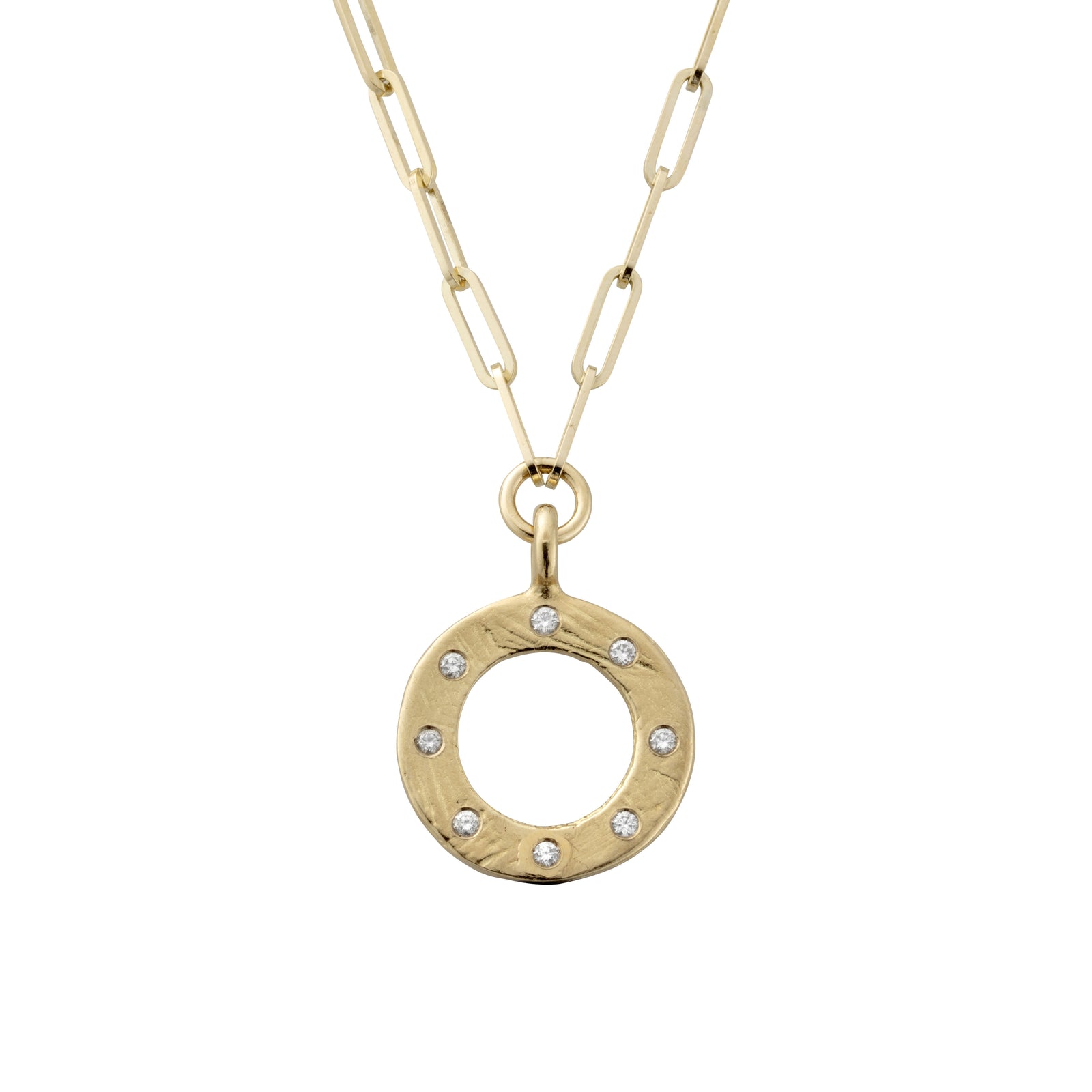 Gold 8 Diamond Luxury Forever Trace Chain Necklace