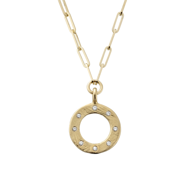 Gold 8 Diamond Luxury Forever Trace Chain Necklace