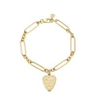 Gold 'Always With Me' Love Token Bracelet