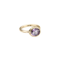 Gold Amethyst Baby Treasure Ring