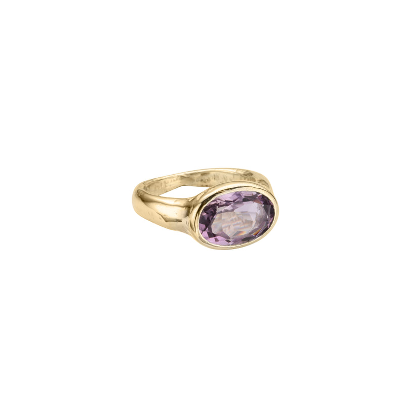 Gold Amethyst Treasure Ring