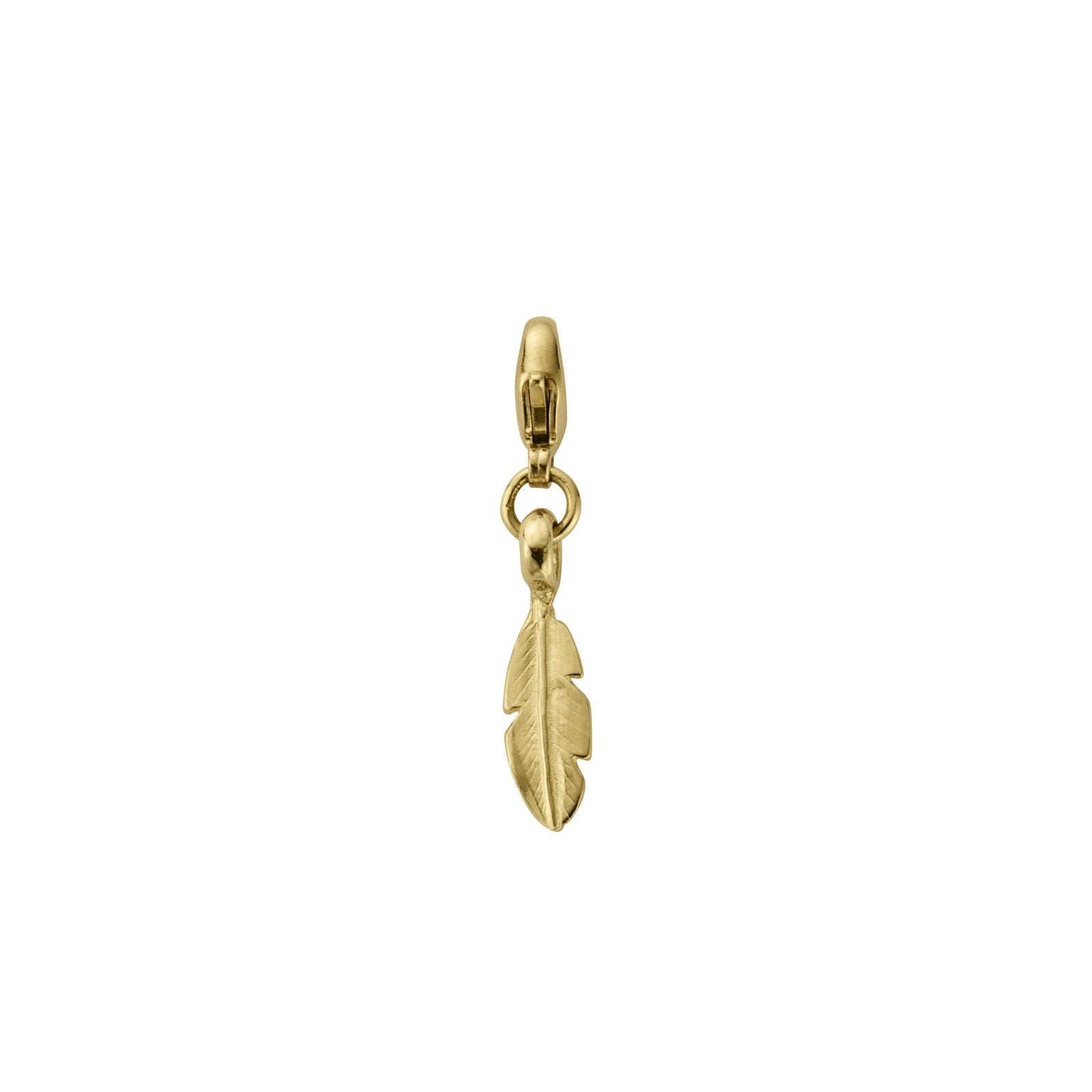 Gold Baby Feather Lobster Charm