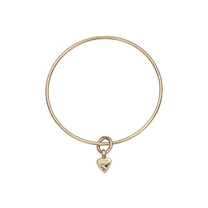 Gold Baby Heart Bangle