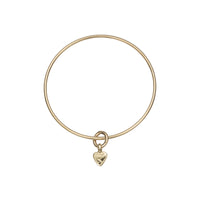 Gold Baby Heart Bangle