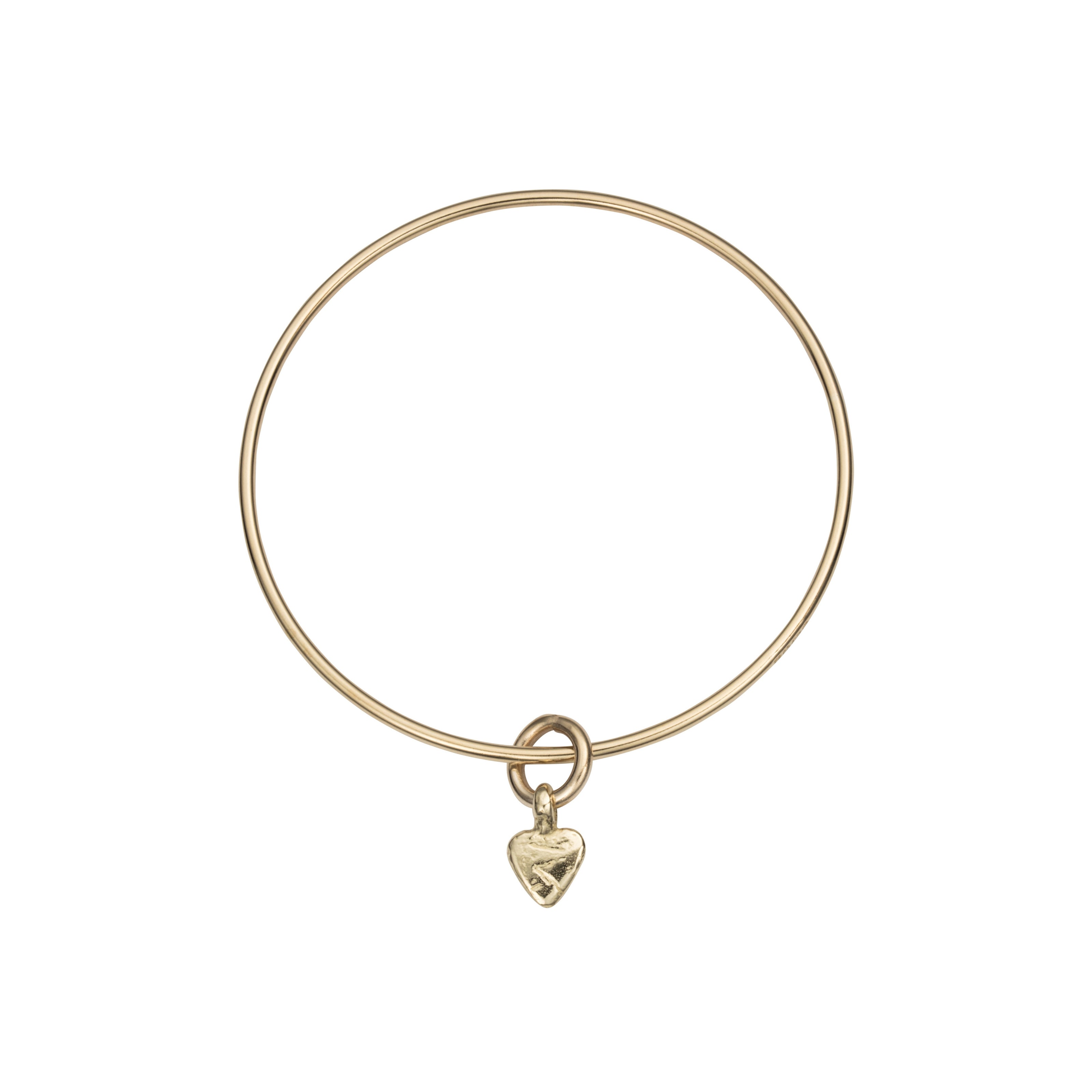 Gold Baby Heart Bangle