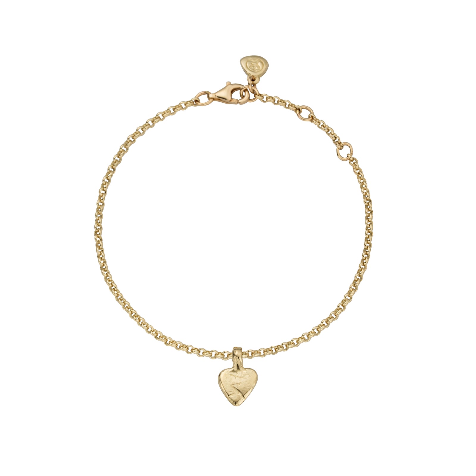 Gold Baby Heart Chain Bracelet