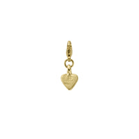 Gold Baby Heart Lobster Charm