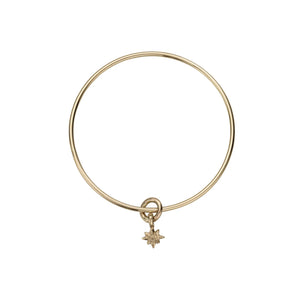 Gold Baby North Star Bangle