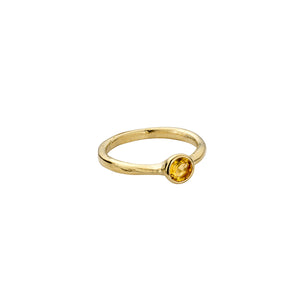 Gold Citrine Baby Stone Ring