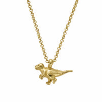 Gold Dinosaur Necklace