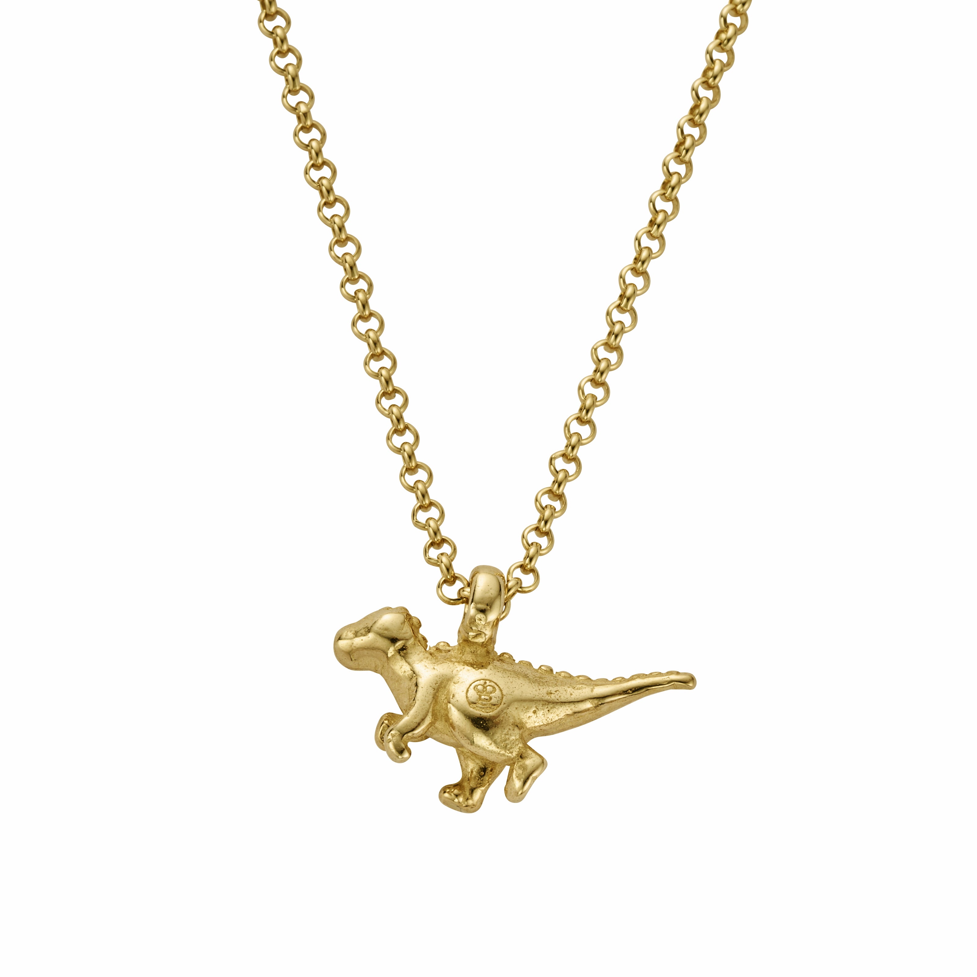 Gold Dinosaur Necklace