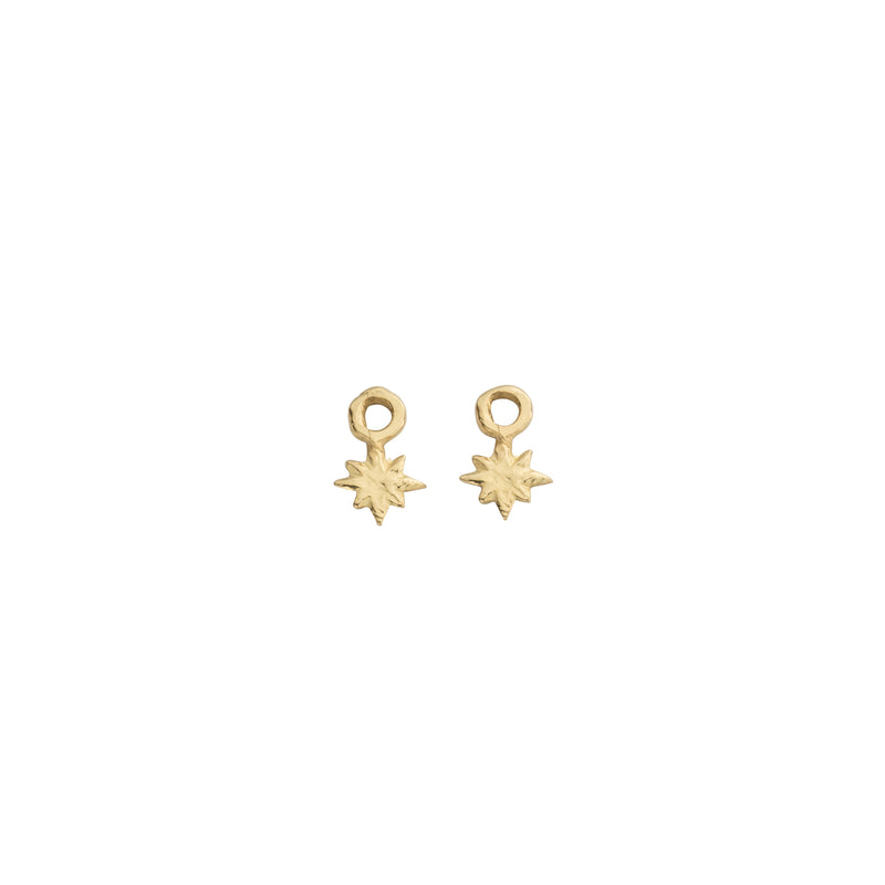 Gold Baby North Star Earring Charms