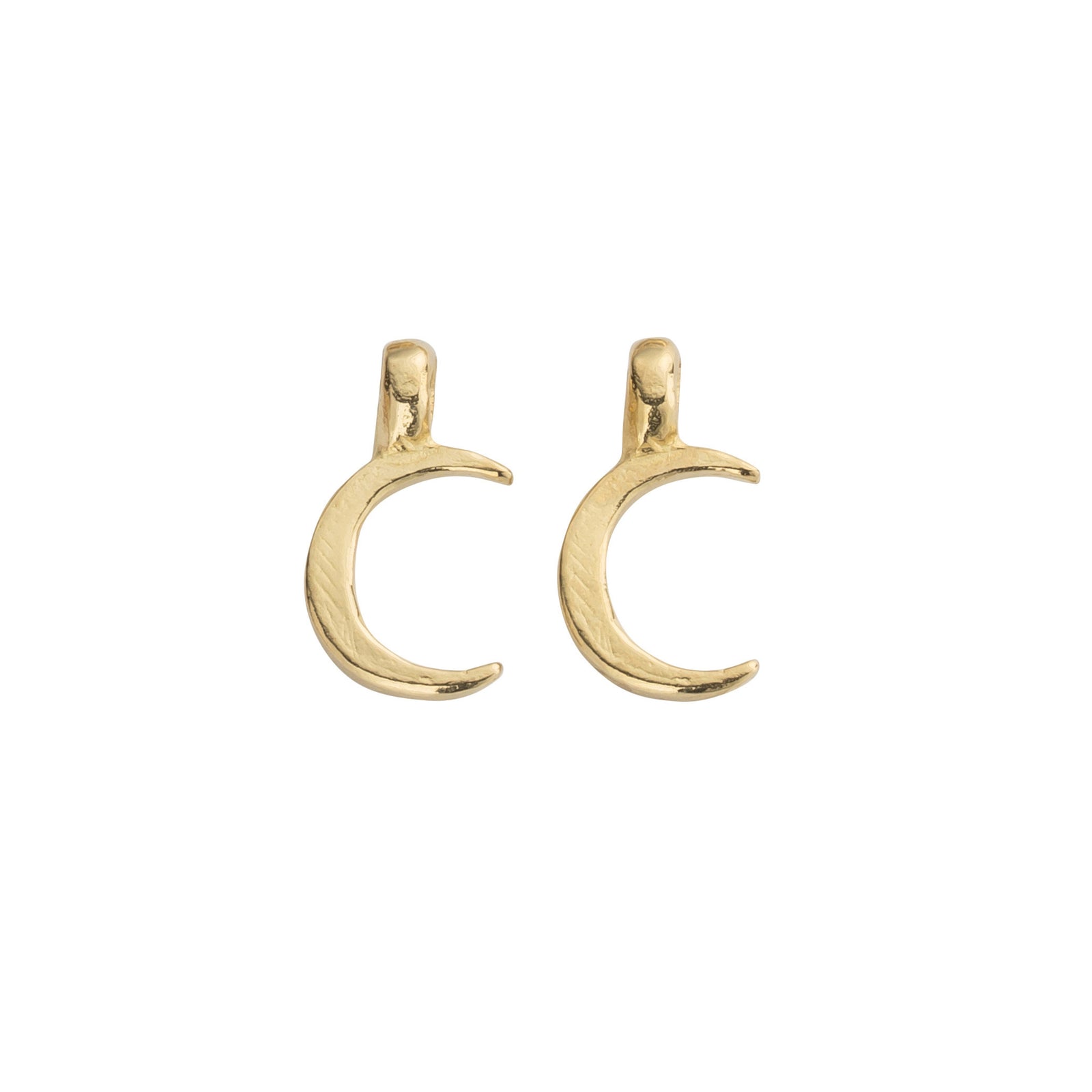 Gold Mini Crescent Moon Earring Charms