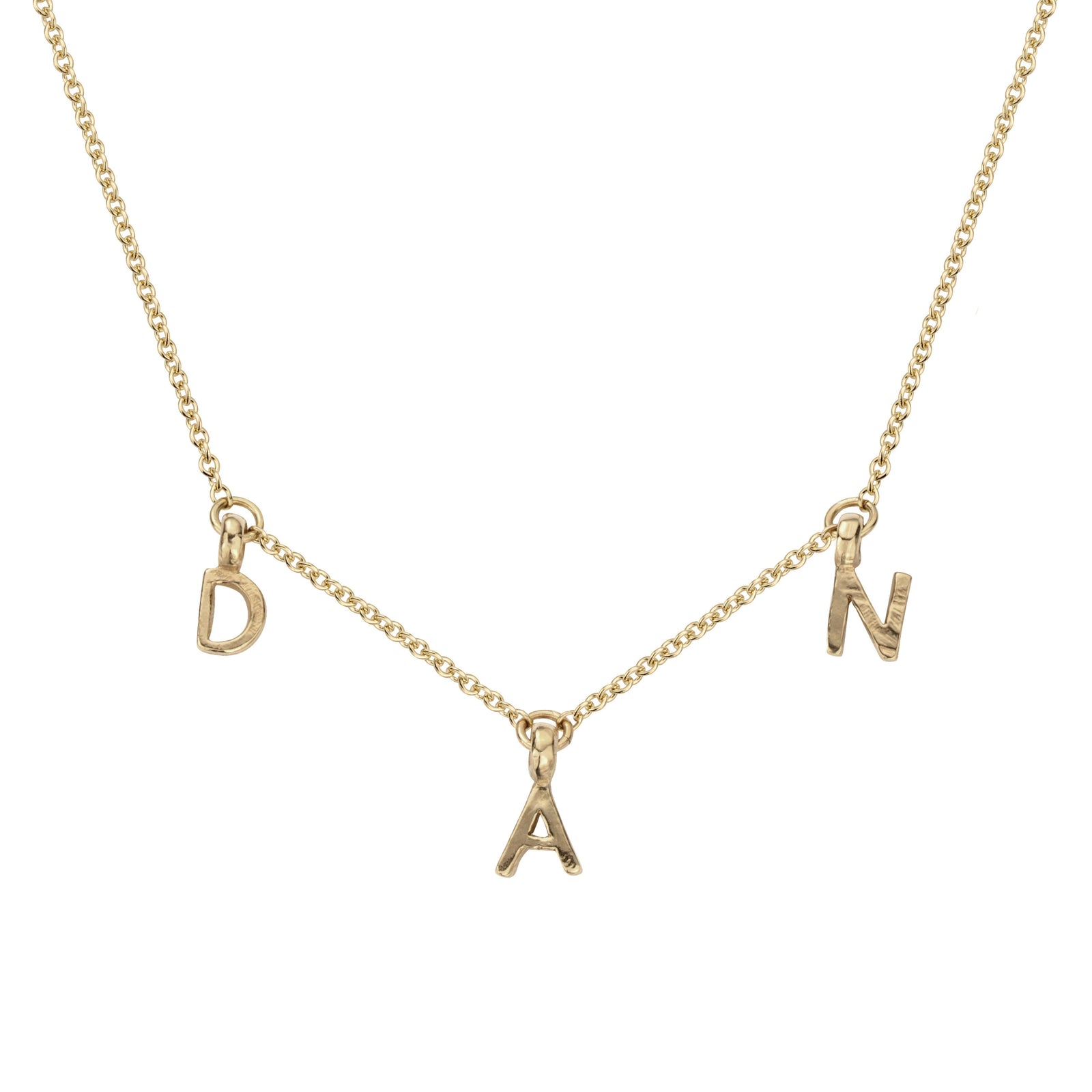 Gold Fixed Alphabet Necklace