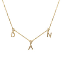 Gold Fixed Alphabet Necklace