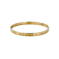 Gold Full Signature Bangle
