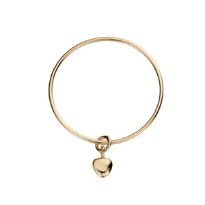 Gold Maxi Grateful Heart Bangle