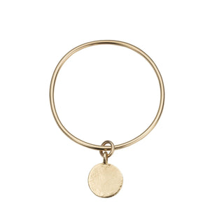 Gold Large Moon Bangle