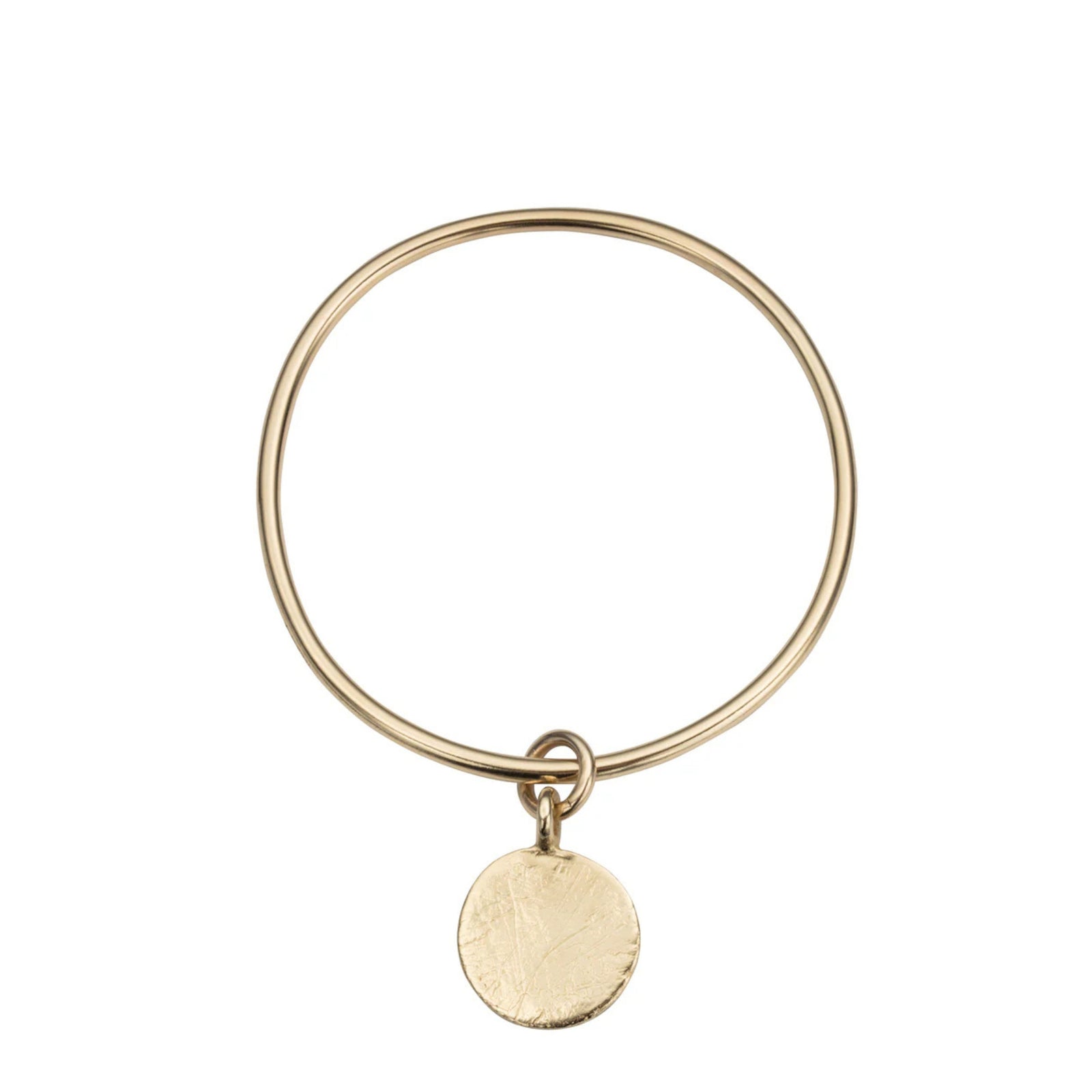 Gold Large Moon Bangle