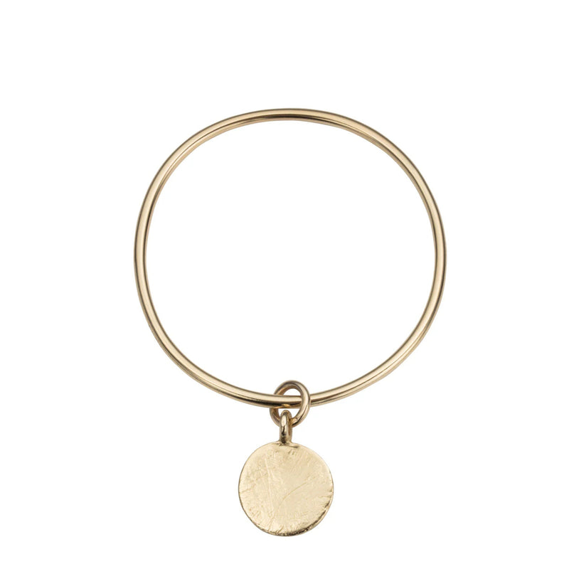 Gold Large Moon Bangle