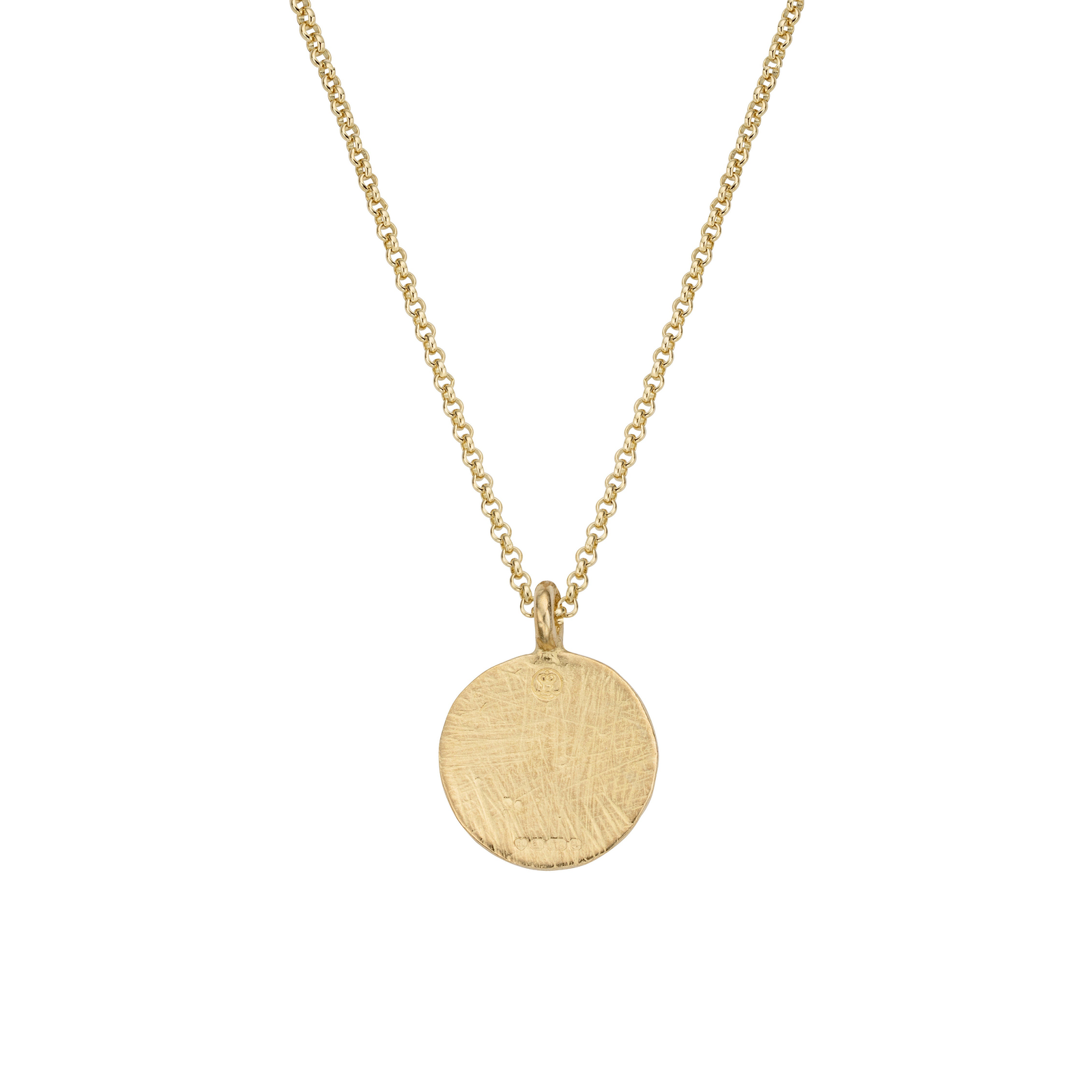 Gold Large Moon Necklace