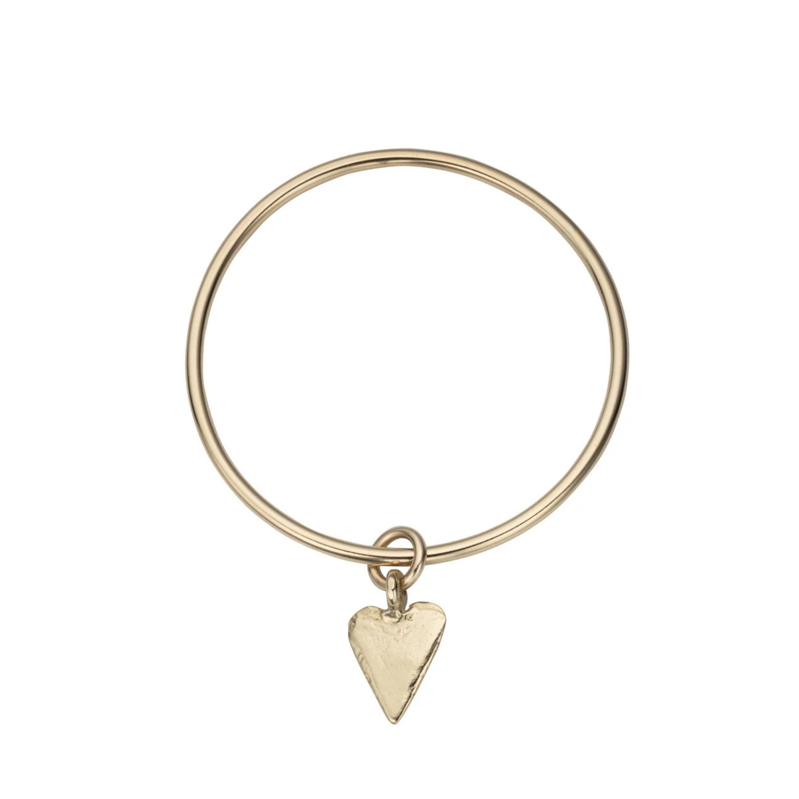 Gold Maxi Heart Bangle