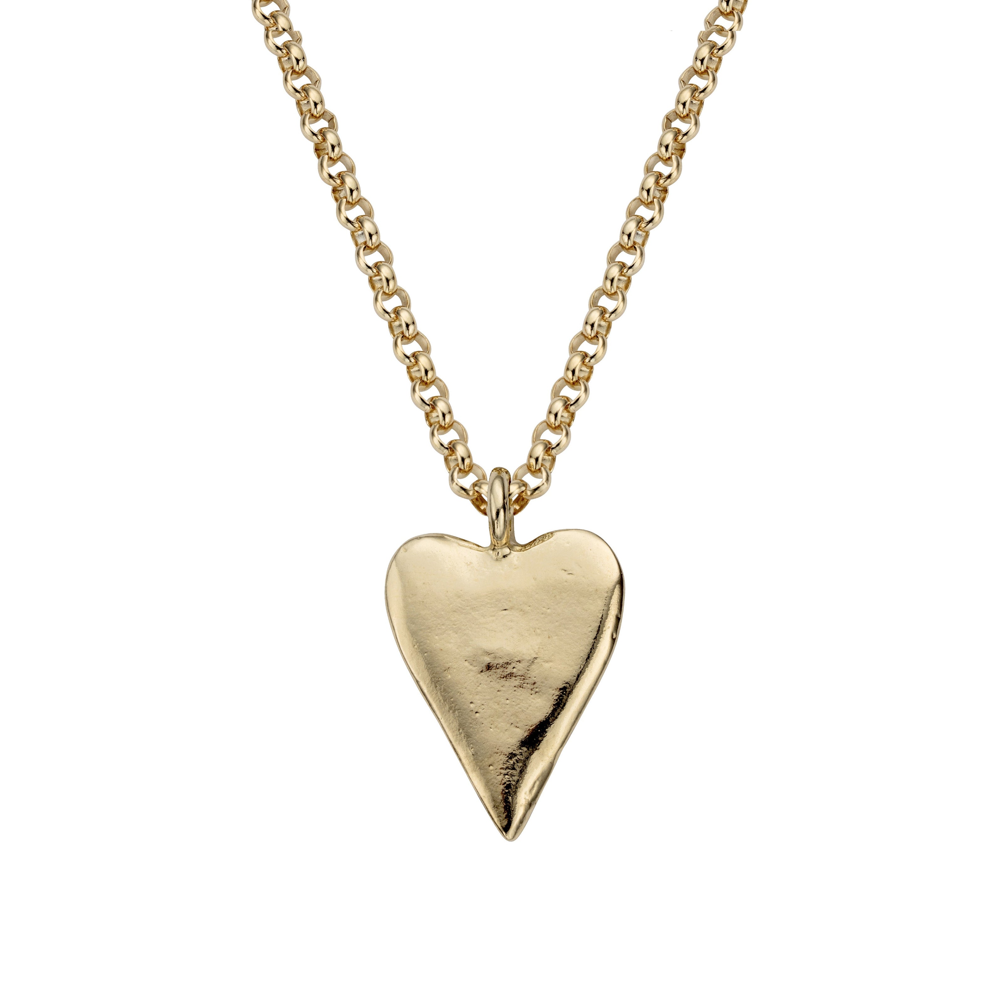 Gold Maxi Heart Necklace