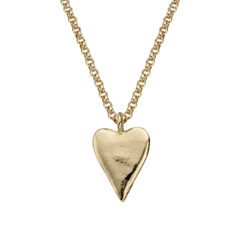 Gold Maxi Heart Necklace