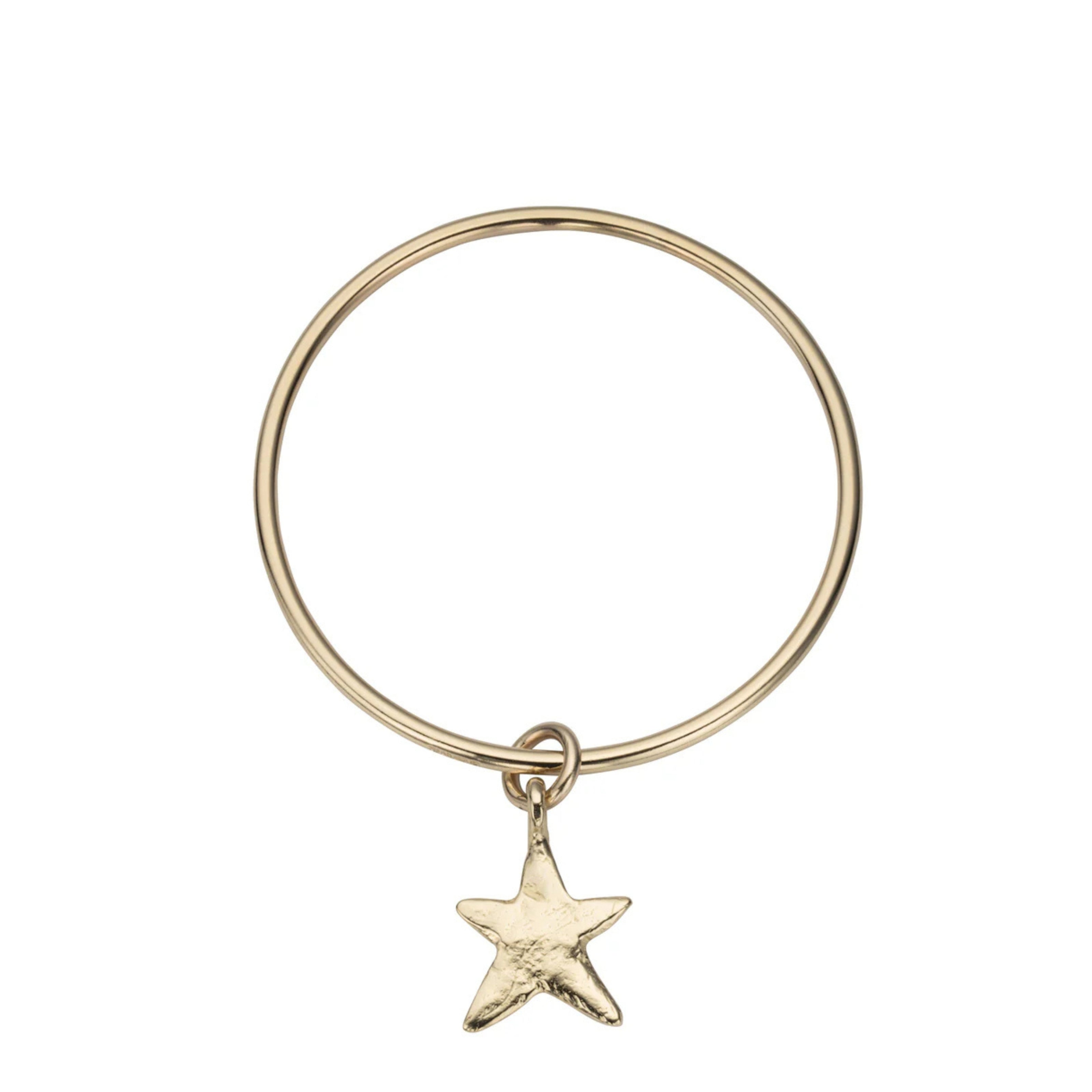 Gold Maxi Star Bangle