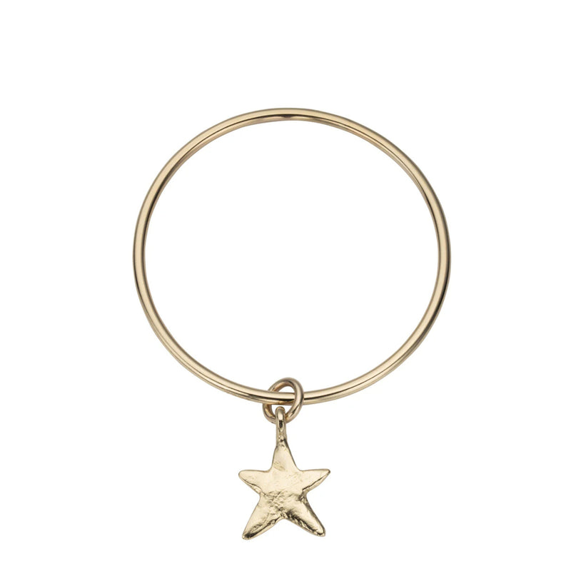 Gold Maxi Star Bangle