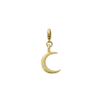Gold Medium Crescent Moon Lobster Charm