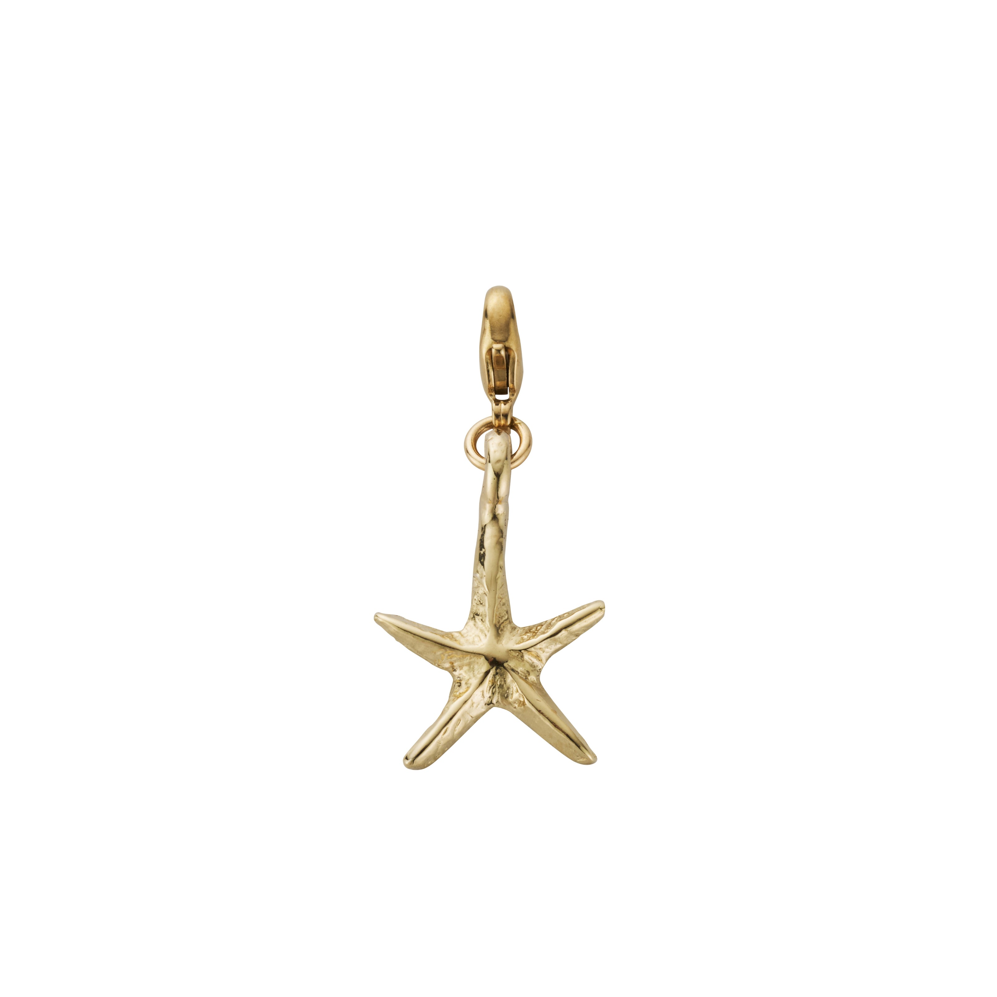 Gold Medium Starfish Lobster Charm