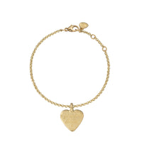 Gold Medium You Are Loved Chain Bracelet