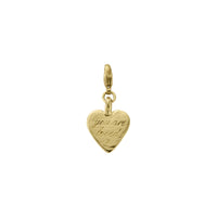 Gold Medium You Are Loved Lobster Charm