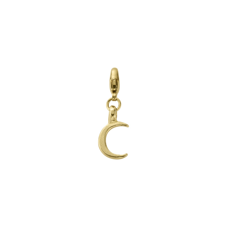 Gold Mini Crescent Moon Lobster Charm