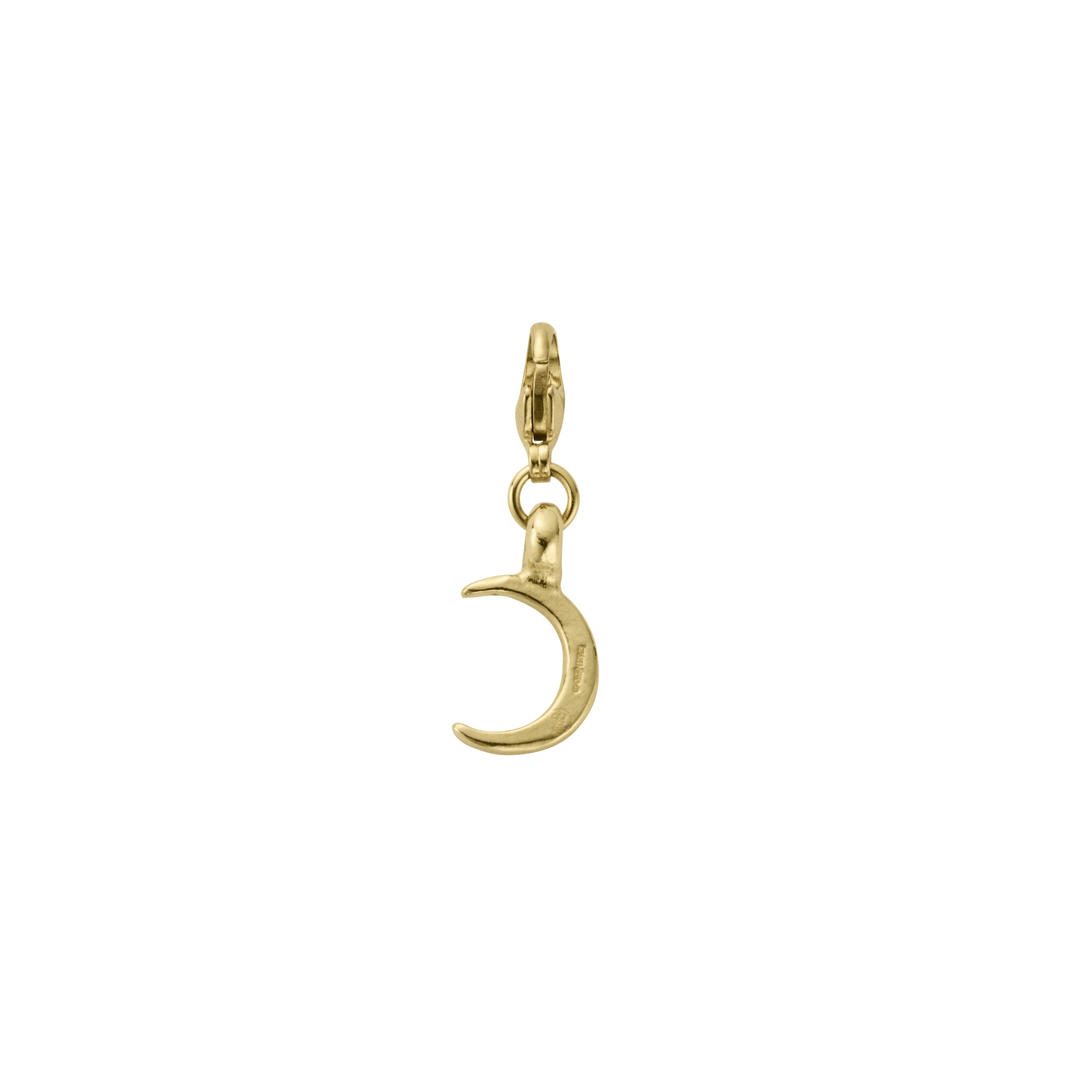 Gold Mini Crescent Moon Lobster Charm