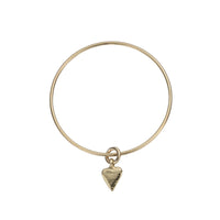 Gold Mini Heart Bangle