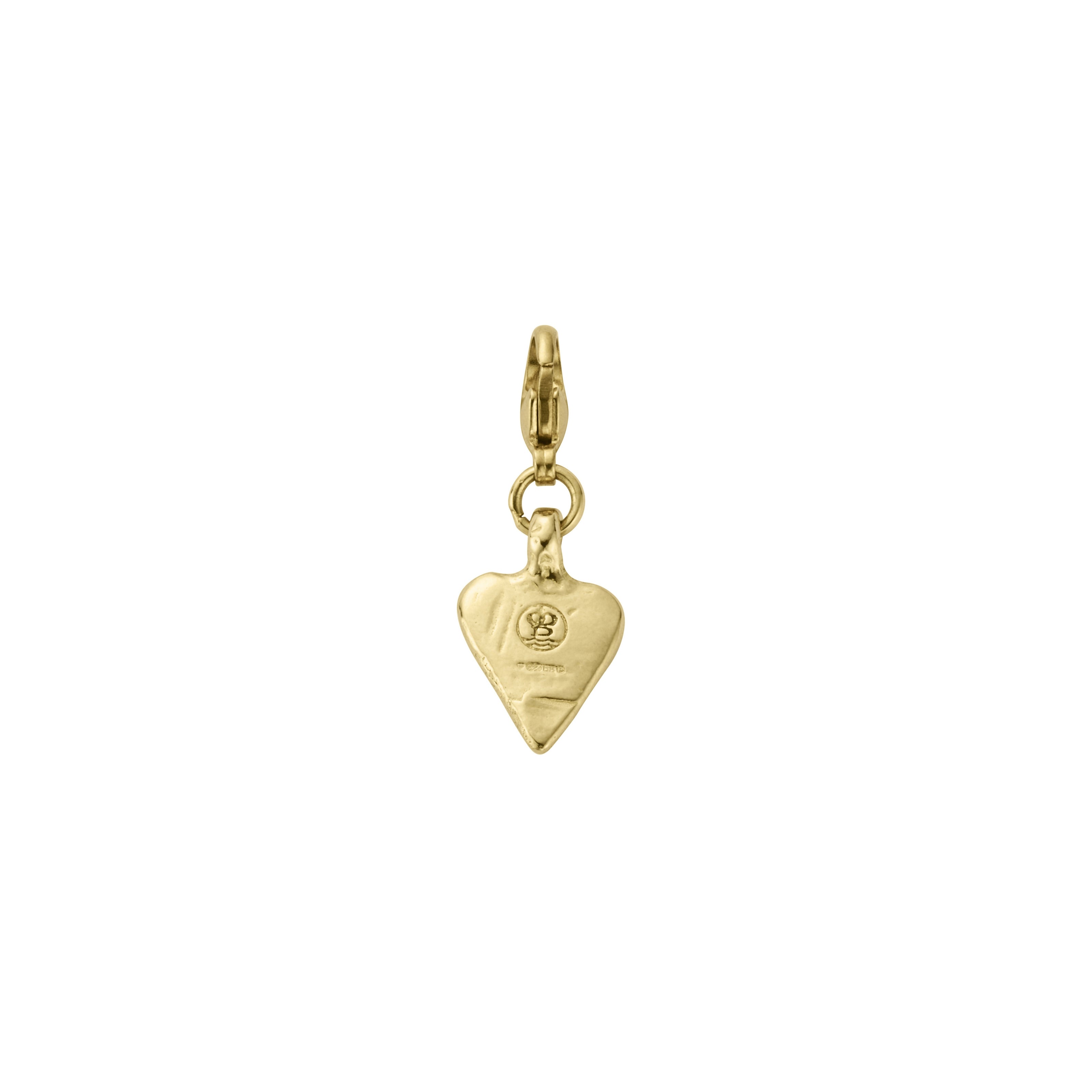 Gold Mini Heart Lobster Charm