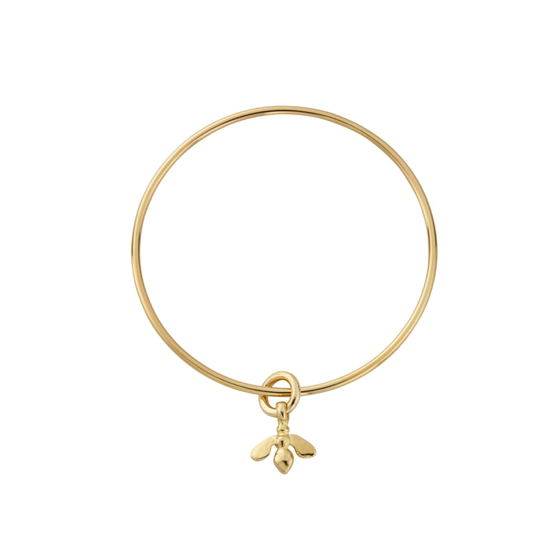 Gold Mini Honey Bee Bangle